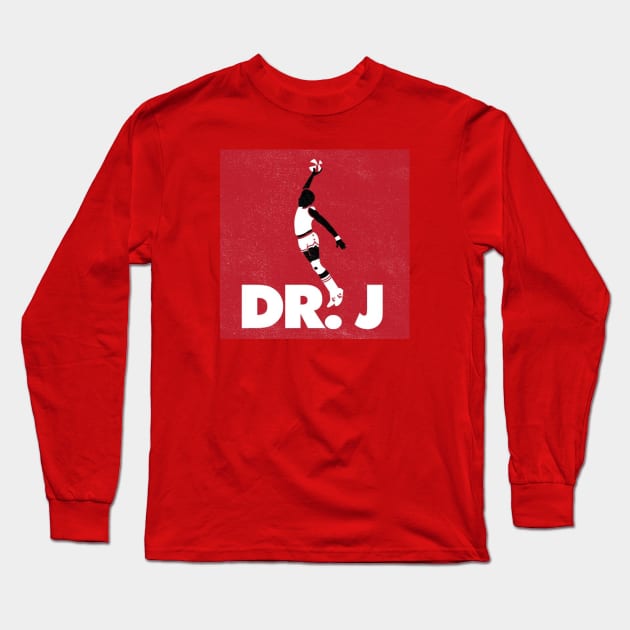 Dr j Long Sleeve T-Shirt by Poyzondesigns